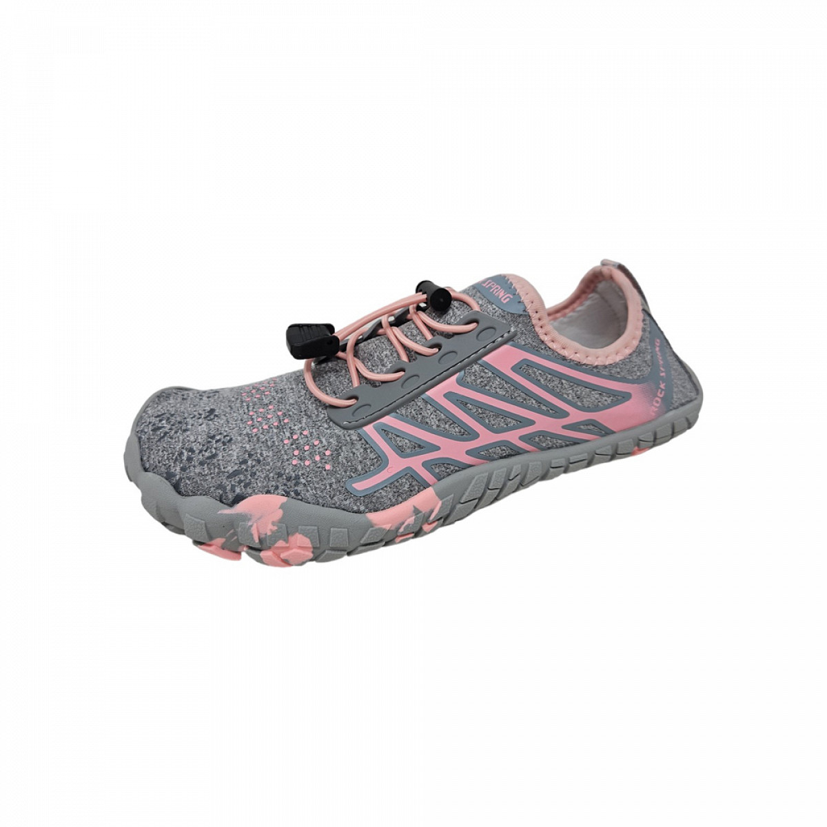 Rock Spring Barfußschuh sportlicher Schnürer Grau