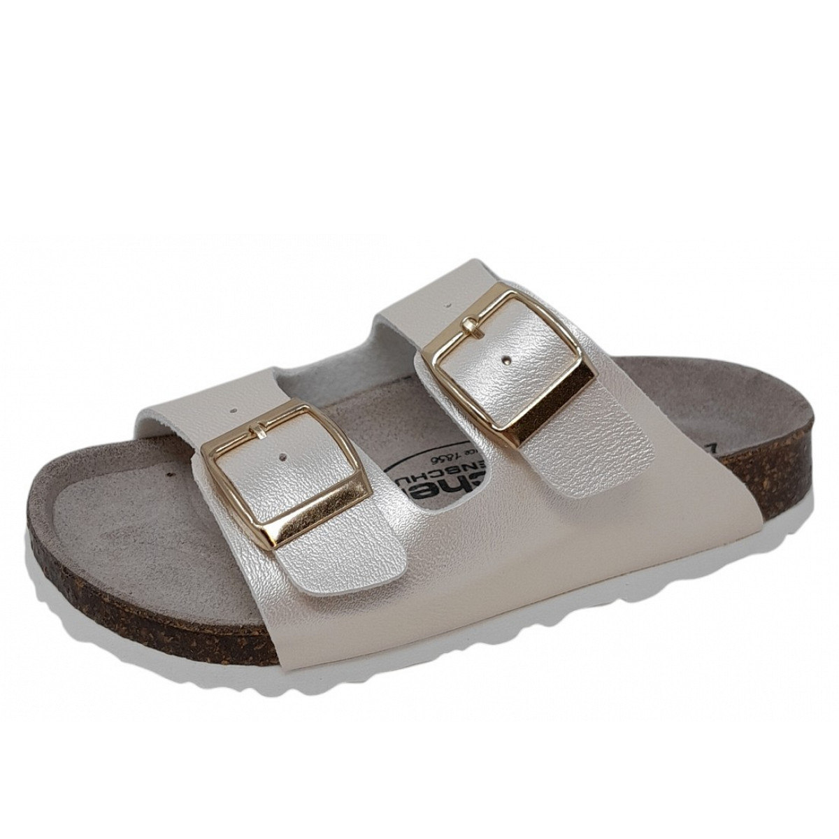 Fischer Markenschuhe Pantolette Gold