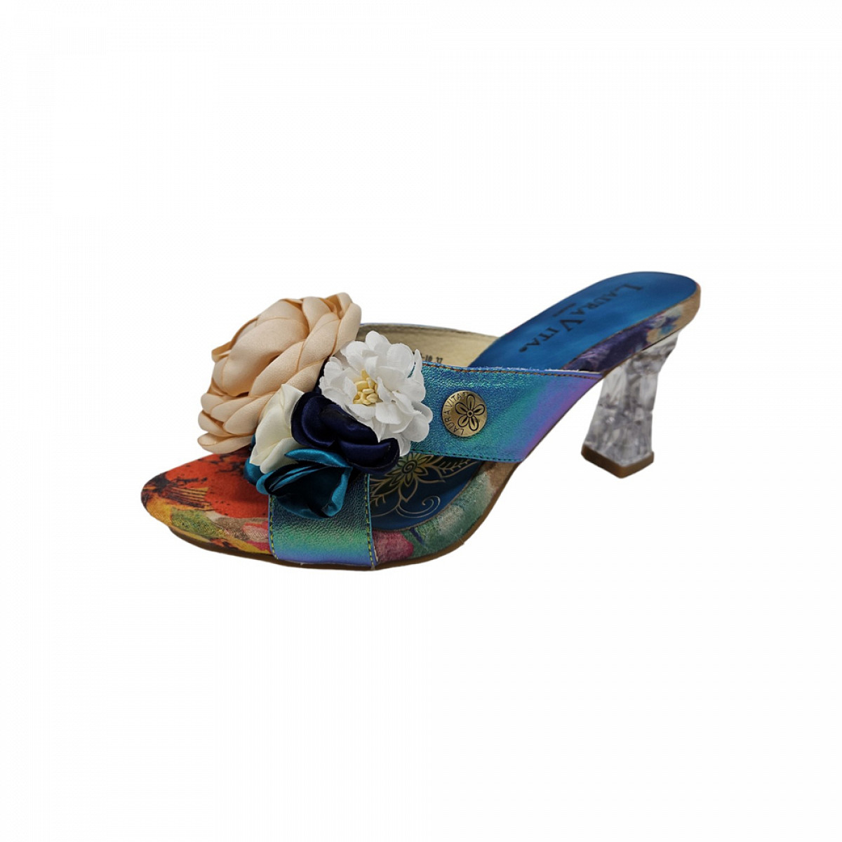 Laura Vita Laura Vita Pantolette Blau