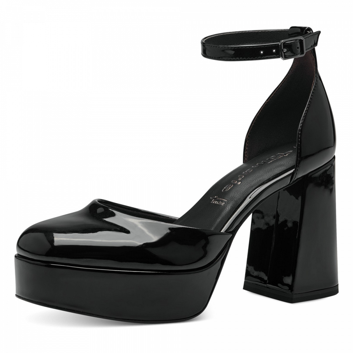 Tamaris Plateaupumps Schwarz