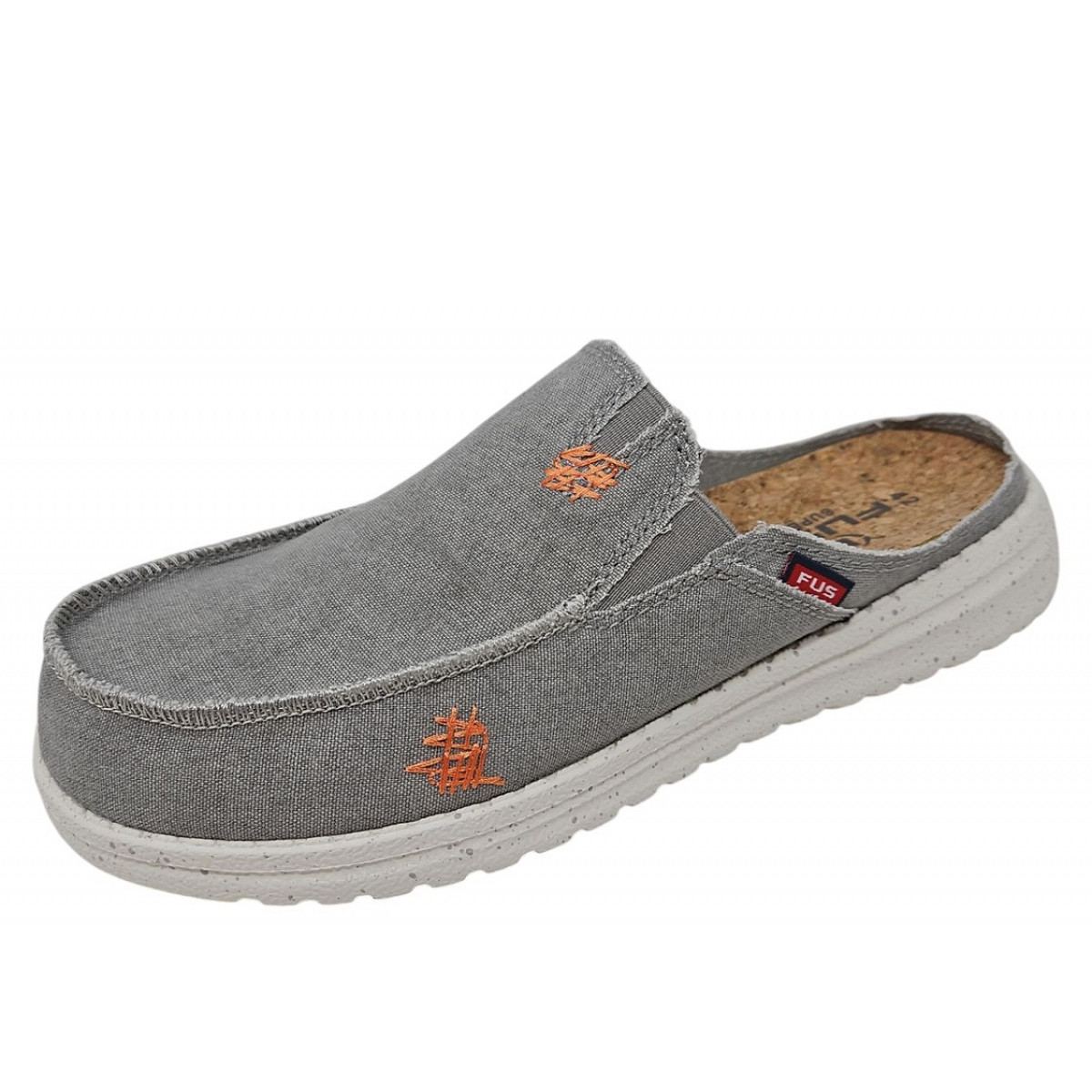 Fusion Pantolette Grau