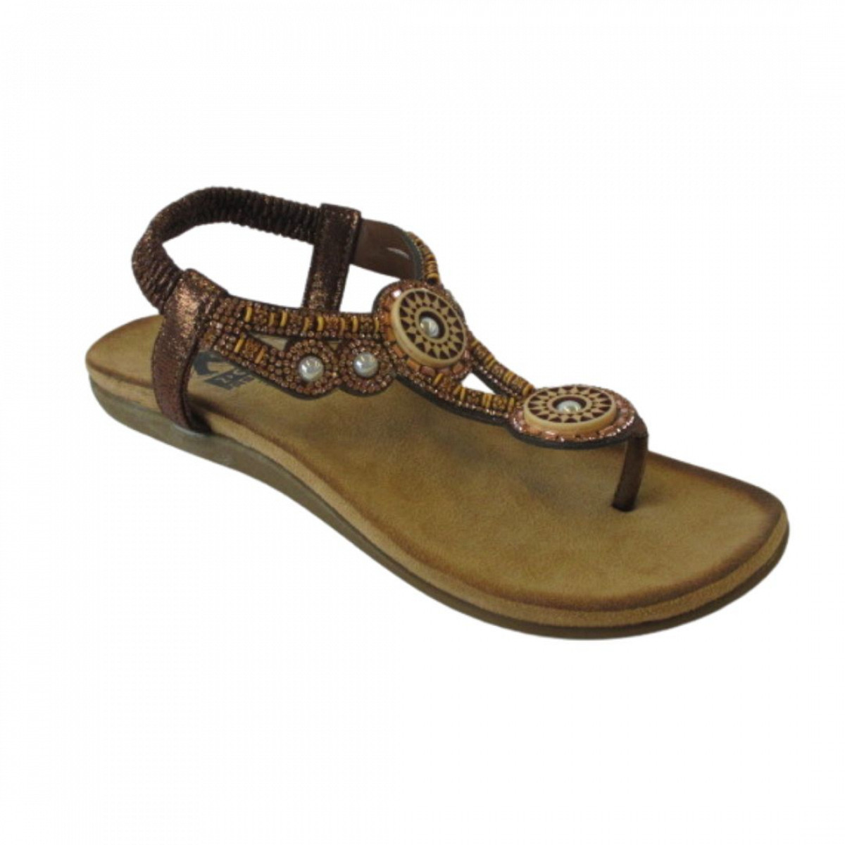 2 Go Fashion Sandalette Braun