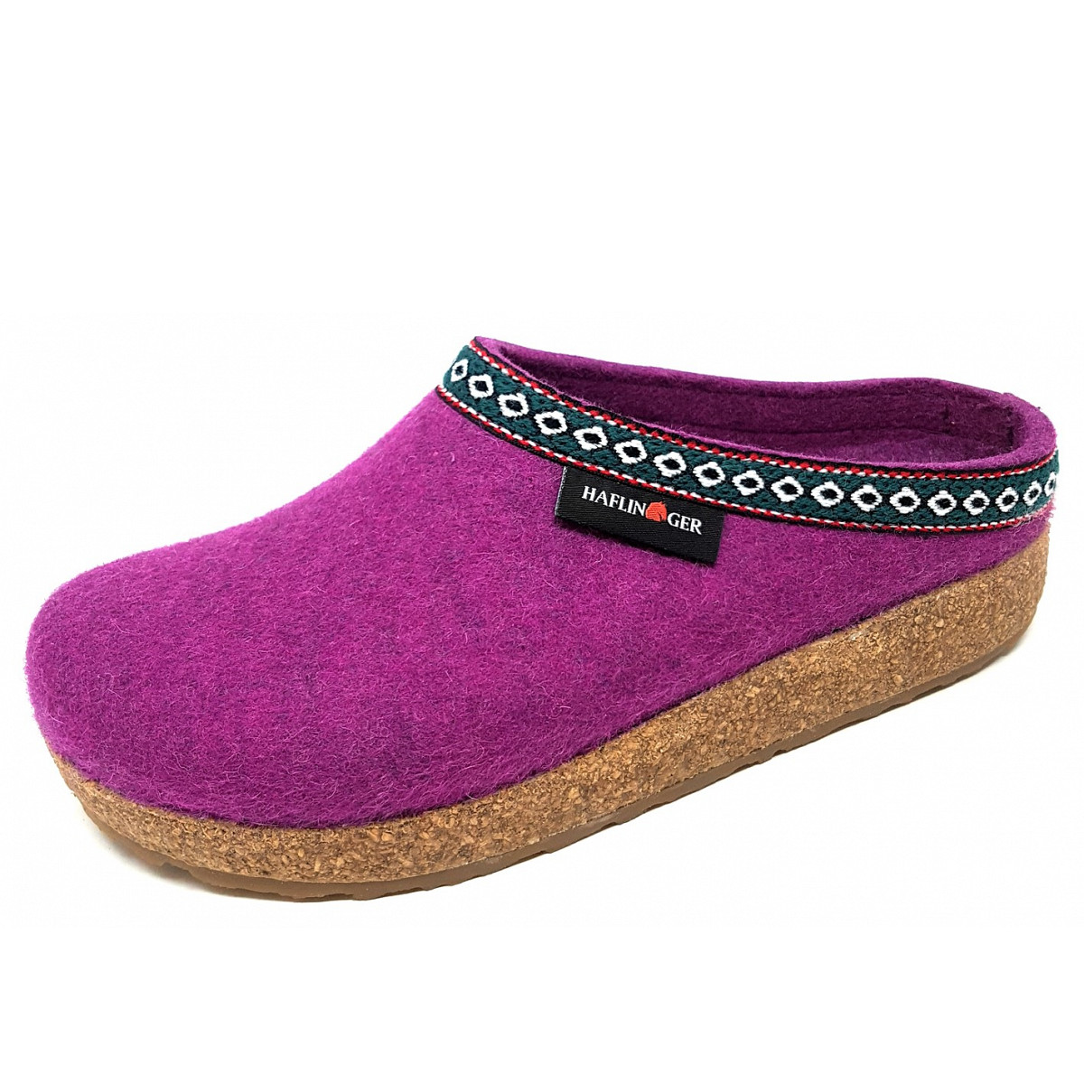 Haflinger Grizzly Franzl  Hausschuh Rot