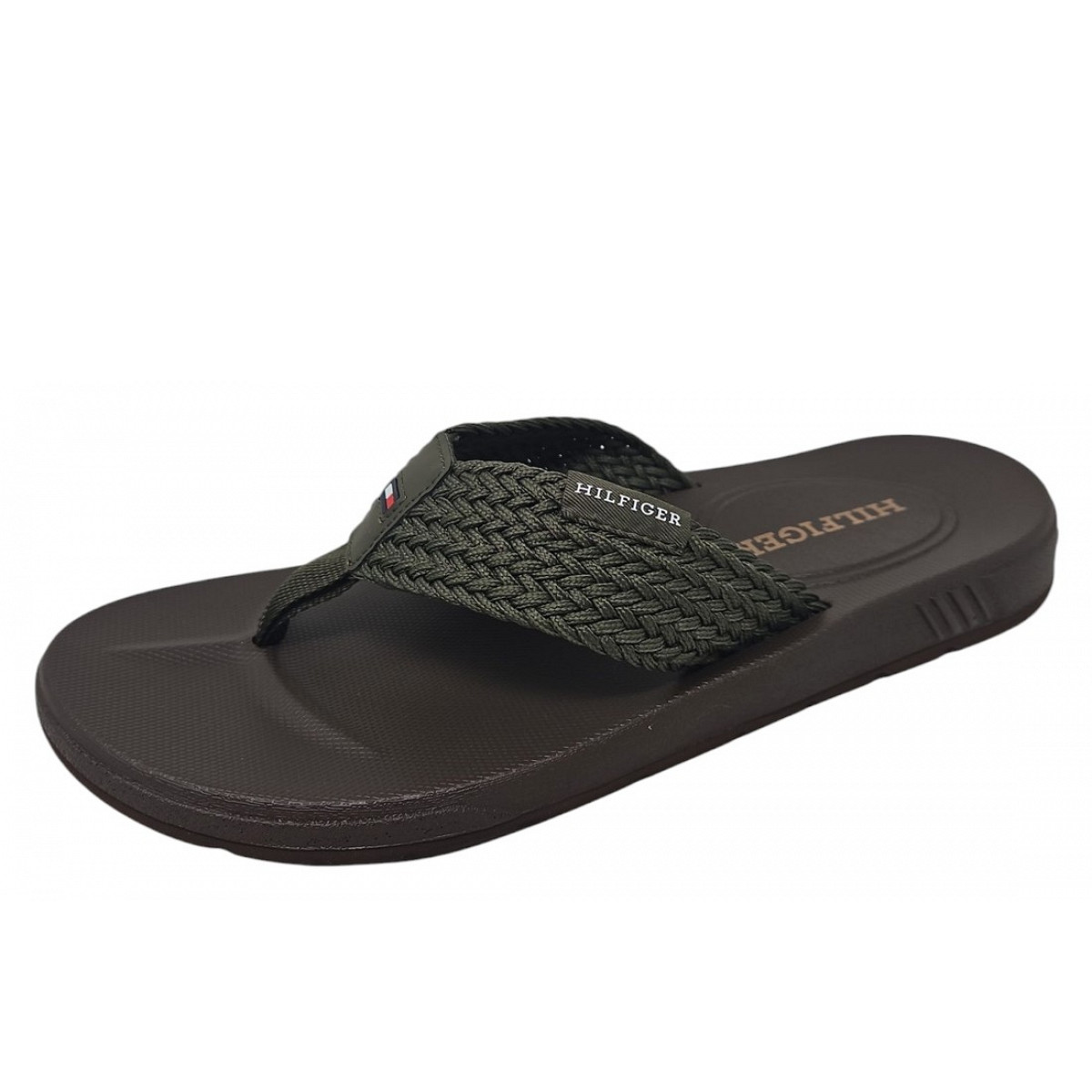 Tommy Hilfiger Beach Sandal Zehensteg Grün