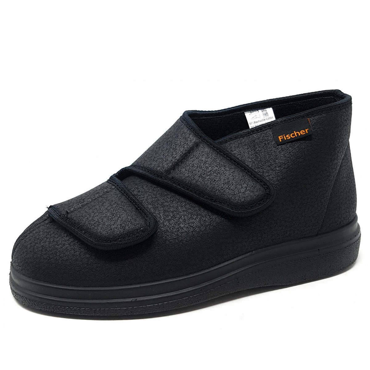 Fischer Markenschuhe Klettschuh Schwarz