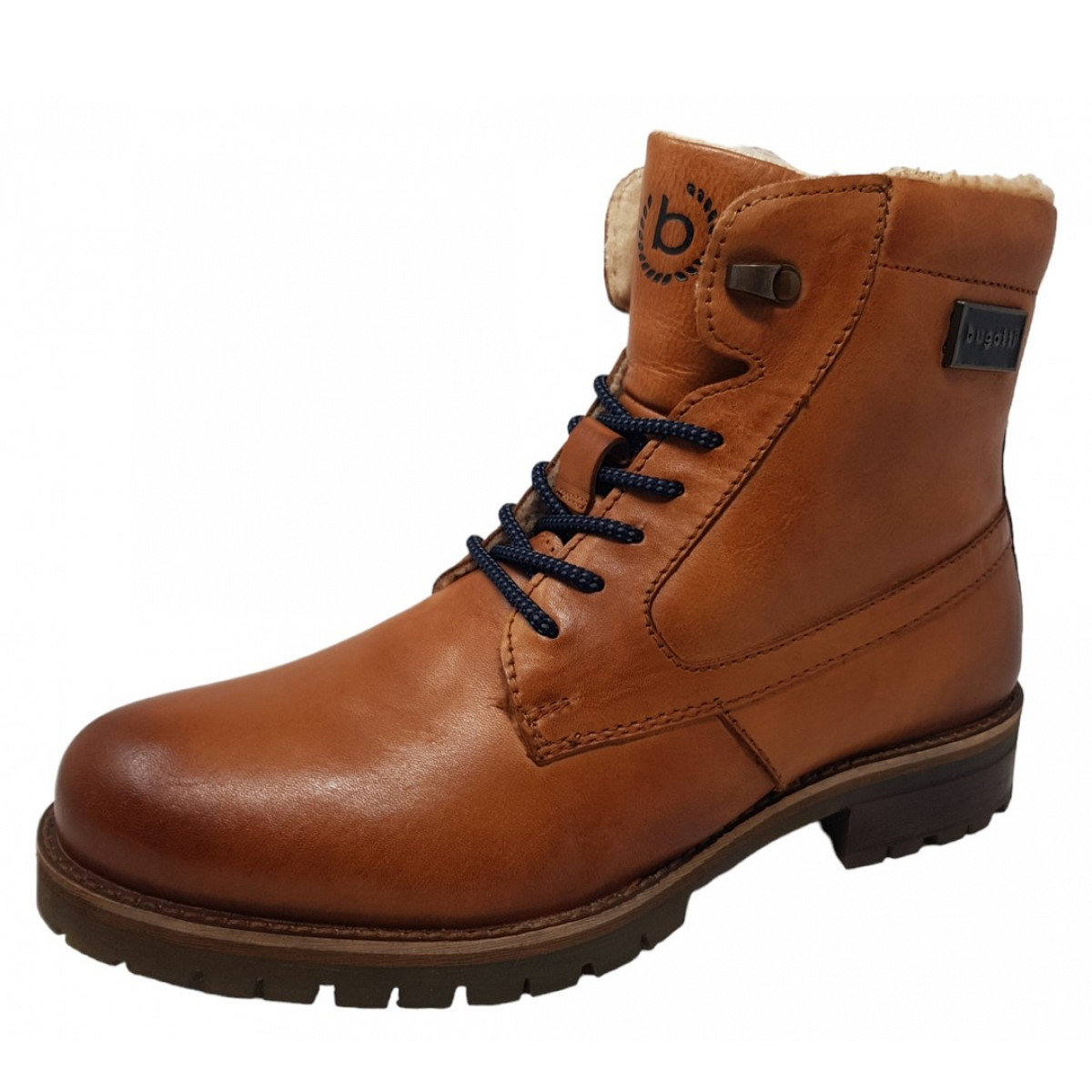 Bugatti Valere Comfort Schnürstiefel Braun