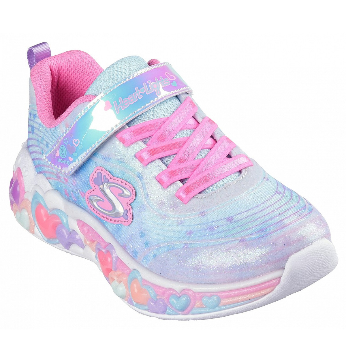 Skechers Eternal Heart Lights Sneaker Blau