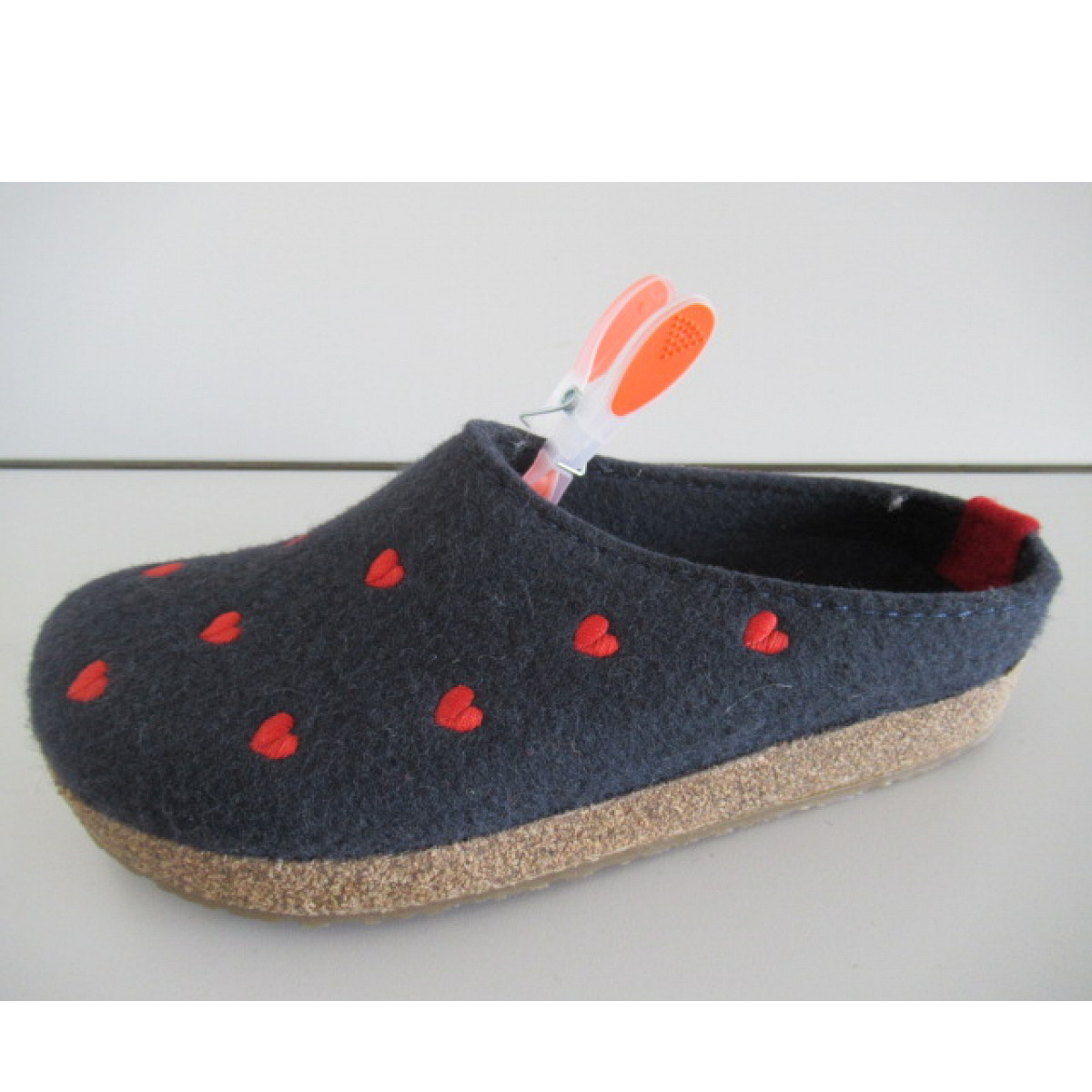 Haflinger Grizzly Cuoric  Hausschuh Grau