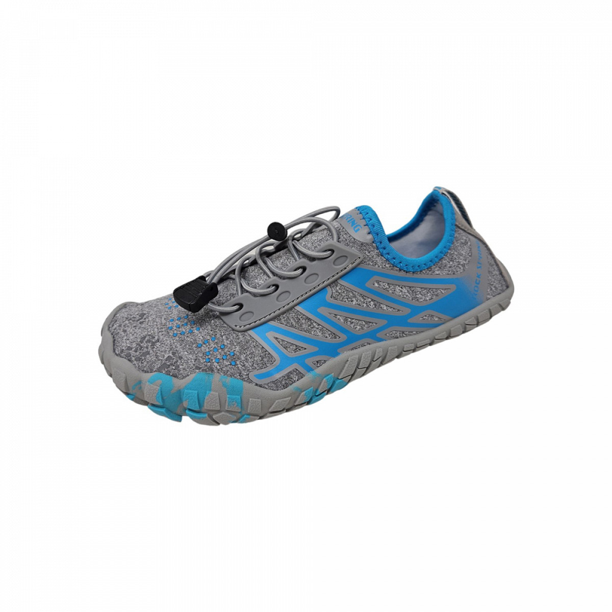 Rock Spring Barfußschuh sportlicher Schnürer Grau