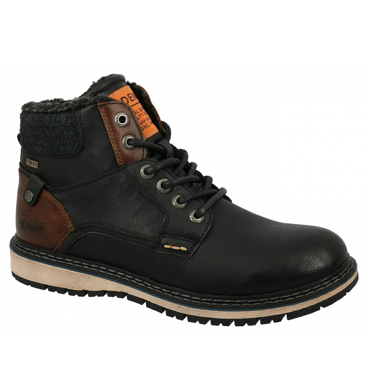 Tom Tailor Schnürstiefel Schwarz