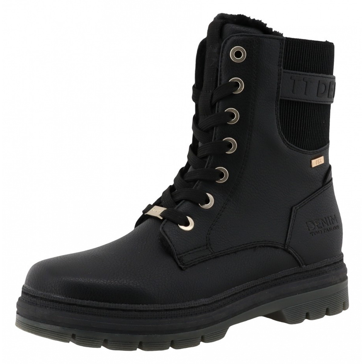 Tom Tailor Schnürstiefel Schwarz