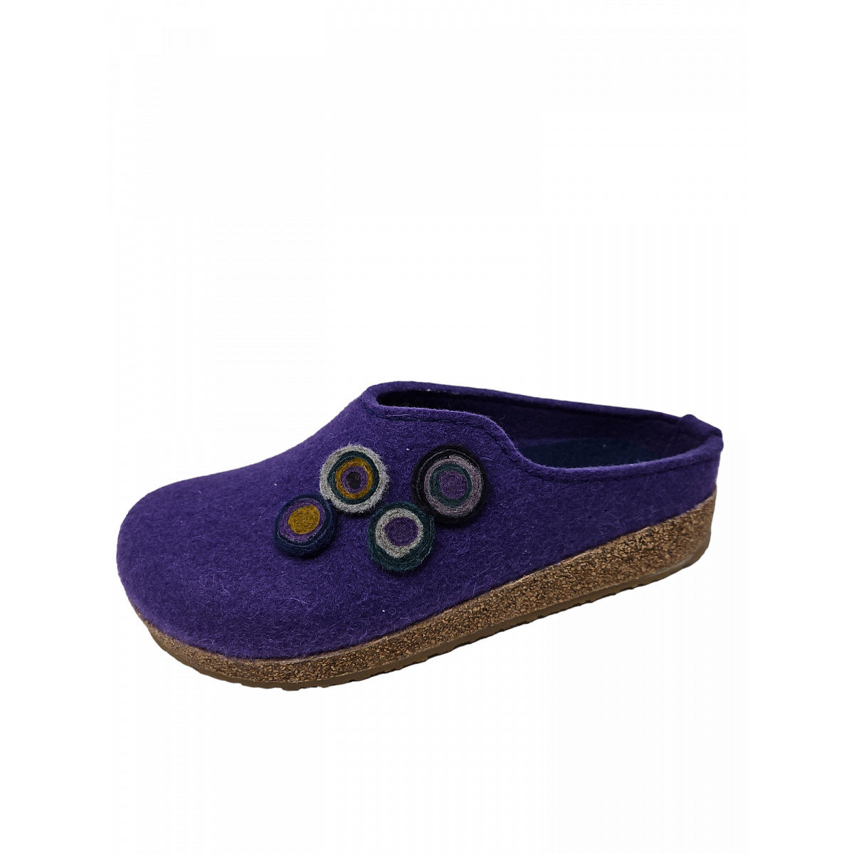 Haflinger Grizzly Kanon  Hausschuh Lila