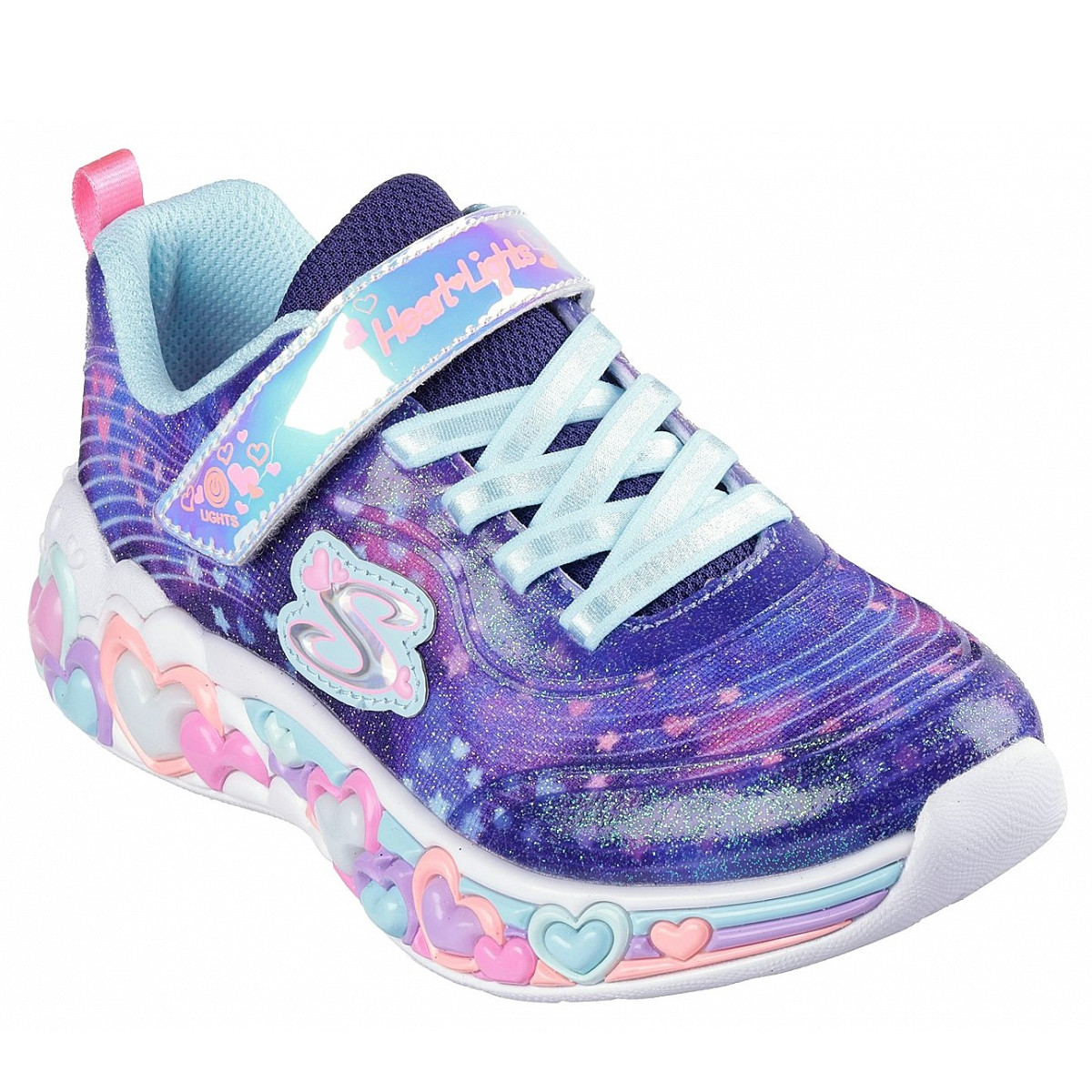 Skechers Eternal Heart Lights Sneaker Blau