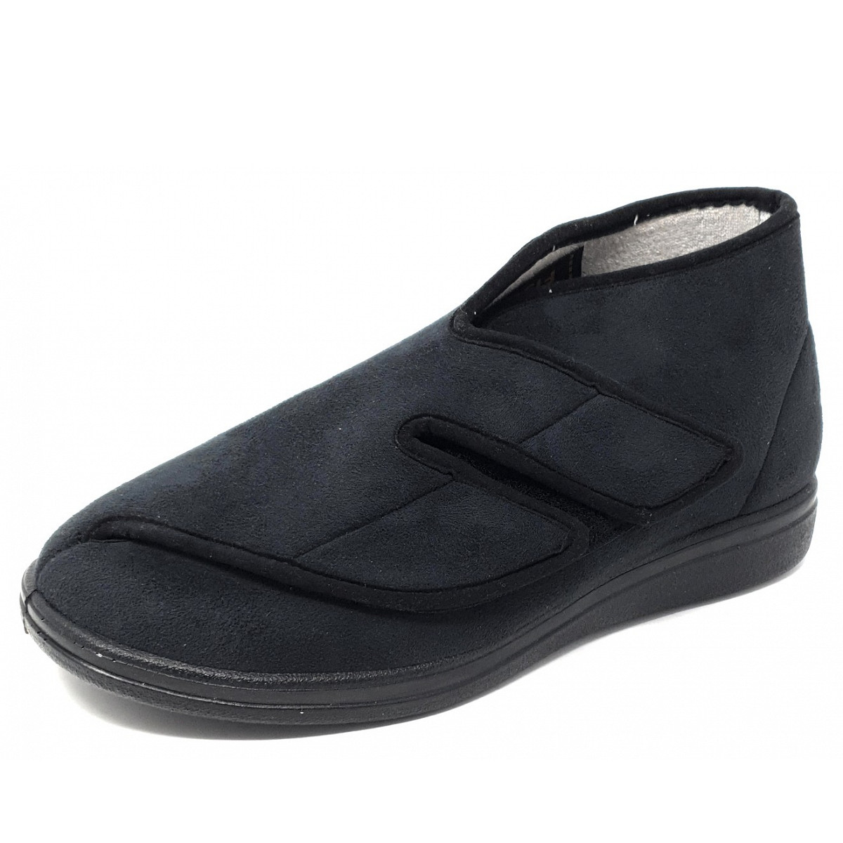 Fischer Markenschuhe Diabetiker Schuh  Klettschuh Schwarz