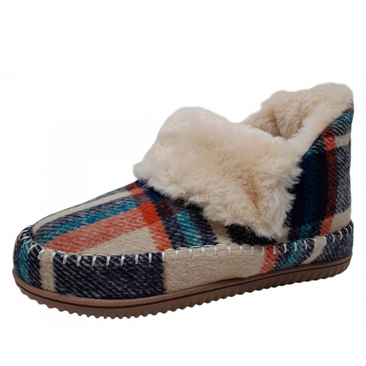 Alpacas Hausschuh Blau